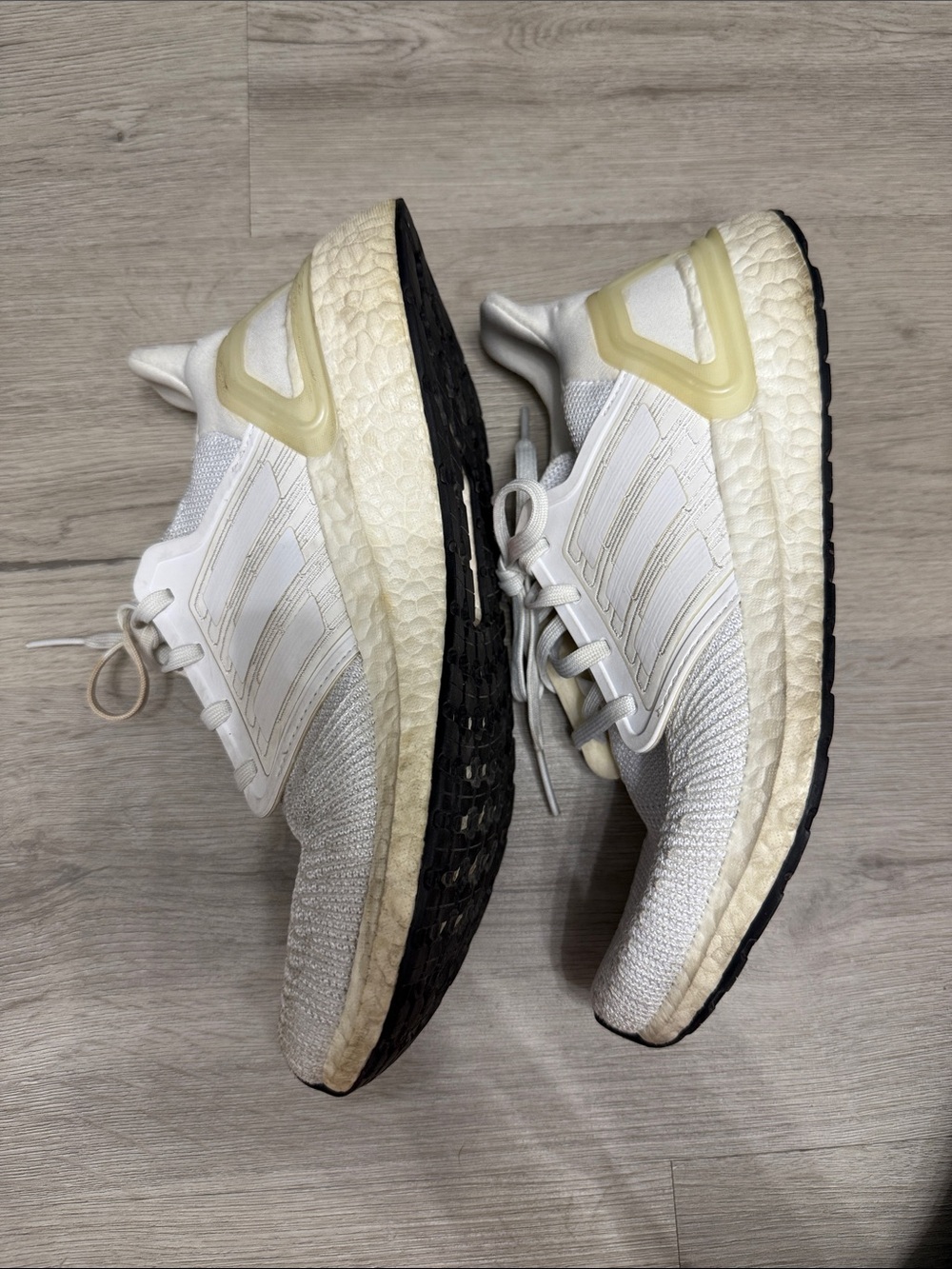 adidas Originals White Knit Athletic Sneakers - Picture 2 of 4
